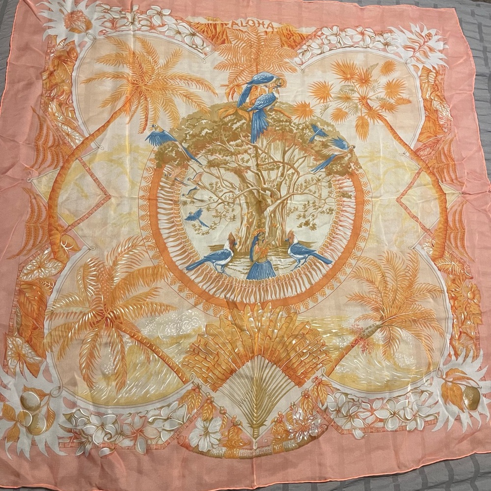 Hermès Aloha Silk Scarf